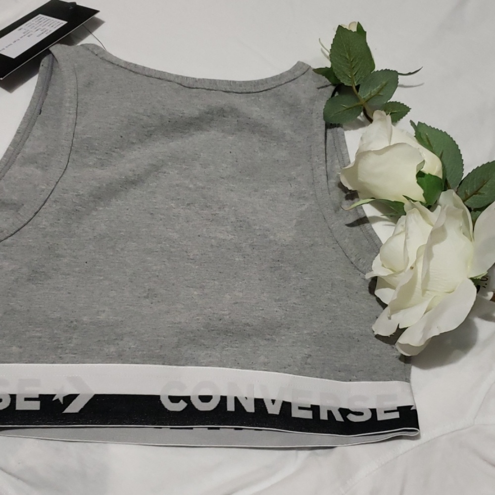 converse new  high neck  bra Gray size small 🌻🌻 - Picture 5 of 8